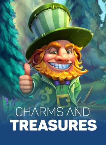 Charms and Treasures slot with leprechaun